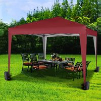 Mcc 3x3m Pop-up Gazebo Waterproof Outdoor Garden Marquee Canopy NS RED