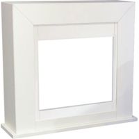Xaralyn Bolea Robusto Marco De Madera Mdf Para Chimenea De Pie Blanco