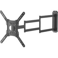 Wiltec Supporto TV 23“-65”, staffa porta TV a muro orientabile con portata fino a 35 kg, braccio porta schermo salvaspazio