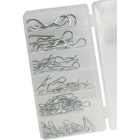 Federsplinte Sortiment 84 teilig Feder Sicherung Splinte Set