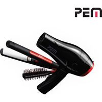 Set Viaje - PEM plancha de pelo + + cepillo de pelo sucesivamente