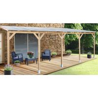 Tetto Couv'terrasse in legno 3x7,4 m - con tetto