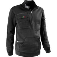 FELPA MEZZA ZIP TANK NERA