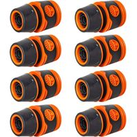 Raccords de tuyau 1/2" raccord rapide de tuyau, kit de raccordement rapide de 8 pièces pour tuyau d'arrosage, raccords de démarrage de tuyau de raccordement rapide