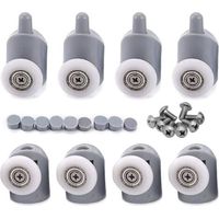 8x Adjustable Roller, Double Roller, for Bathroom, Shower Door, 25 mm