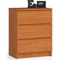 Cómoda AKORD K60 Aliso 60 cm 3 cajones frente en color Aliso 60x40x77 cm