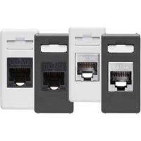 RJ45-Telefonanschluss CAT 5E 'SISTEM' UTP - Schwarz