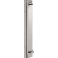 Panneau de douche en acier inoxydable AISI 304 avec mitigeur temporisé à bouton-poussoir et pomme de douche MCM 605000 Chromé