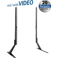 mywall Soporte de TV HP49L para Pantallas de 23 a 75 Pulgadas, Altura Regulable en 2 Niveles, Soporte de TV con protección de Espuma EVA, Soporte de TV con Carga de hasta 40 kg