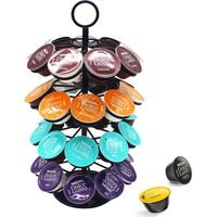 Présentoir rotatif pour 36 capsules de café Dolce Gusto, support de rangement pour capsules Dolce Gusto, rotation à 360°