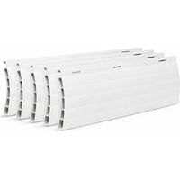 Pack mit 5 PVC-Lamellen GESTANZT – Weiß 1450 mm