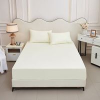ALLIANDIS Housse de matelas imperméable double couche en TPU poncé de couleur unie, douce pour la peau, housse de protection pour matelas à urine, housse anti-poussière