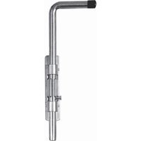 Deco Fer Forge – Verrou à levier pour portail – Acier zingué – Hauteur 400mm Ø16mm – À souder – Fixation par vissage pour extérieur