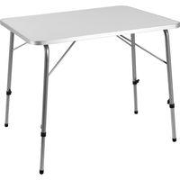 Casaria – Table de camping 80x54cm réglable en hauteur – Aluminium léger – Plateau MDF facile à entretenir – Idéale pour repas en extérieur