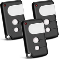 Lot de 2 Telecommande Portail compatibles avec Chamberlain, 433,92 MHz 3 canaux, compatibles avec TX4RUNI, TX2REV, 84335EML, 84333E, 94333E, 4335EML, MotorLift 500, 700,1000