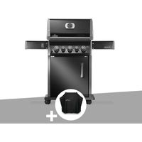 Barbecue à gaz Rogue 425 RB 3 brûleurs + 1 réchaud latéral + 1 brûleur rôtissoire + Housse de protection - Napoléon