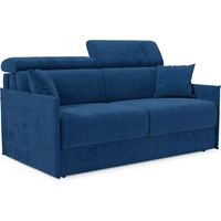 Miryam Sofá cama con reposacabezas reclinables en suave tejido antimanchas T31 189 cm azul