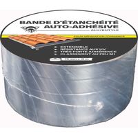 Méduze - Bande d’étanchéité autocollante alu/butyle 75mm x 15m - Polyvalente - Flexible - Application facile - Durable