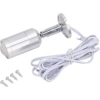 Vitrinenstrahler, verstellbarer Winkel, Mini-LED-Vitrinenleuchte für Schmuckschränke, Regale, Silber, AC 220 V