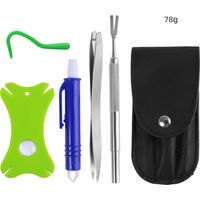 Crochet pour Tiques Set Pince à Tiques pour Chien Chat Humain Pince Tique Plastique Professionnelle Tire Tique Kit Accessoires Anti-tiques Peignes à Puces pour Chiens Lot de 5