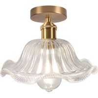 NORCKS Glass Ceiling Light Modern Chandelier Crystal Retro Ceiling Lamp E27 For Hallway Living Room