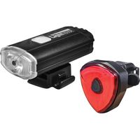 Lighthouse Elite Rechargeable LED Bike Light Set, 150 lm Front & 100 lm Rear USB Rechargeable