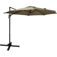 Parasol decentre - Aluminium - Marron - D3m ESSENCIEL GREEN
