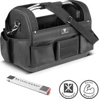 STAHLWERK Borsa porta attrezzi con 11 tasche esterne 10 tasche interne Borsa da idraulico