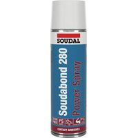 Soudal – Adhésif en spray Soudabond 280 Power 500ml – Colle multi-usage pour métal, béton, bois, stratifié – Temps d'évaporation court