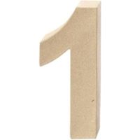 Glorex Papp-Zahl 1 17,5 x 5,5 cm Pappartikel