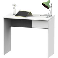Bureau Turin avec tiroir, blanc mat, 90 x 75 x 50 cm