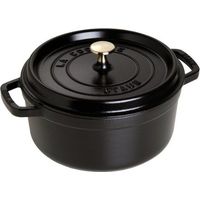 Staub Cocotte Redonda 28 cm Negro Mate Fundición