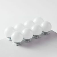 8 pcs Mirror Front Light USB Makeup Light Tri-color Dimming Mirror Light Refill Lights
