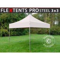 Carpa plegable Carpa Rapida FleXtents PRO Steel 3x3m Latte