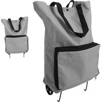 Cadis de Courses, Sac de Courses Pliable à roulettes,Sac Shopping à roulettes,2 en 1 Shopping Trolley,Chariot de Courses Pliable en Tissu Oxford pour supermarché Voyage Maison Camping(453512cm)