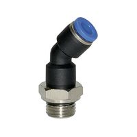 Riegler Steckverschraubung 45° »Blaue Serie«, drehbar, G 1/4 außen, Ø 8mm