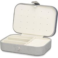 Cofanetto in velluto giftdecor grigio poliestere qualità
