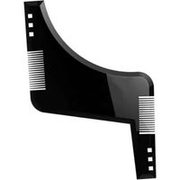 Peigne Barbe,Peigne Pochoir Barbe Homme,Beard Shaping Template & Comb,Barber Tools Pochoir à Barbe,Accessoire de Guide de Rasage pour Contour Barbe