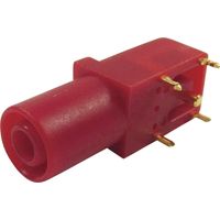 Cliff FCR7350R Sicherheits-Laborbuchse Buchse, gewinkelt Stift-Ø: 4 mm Rot 1 St.