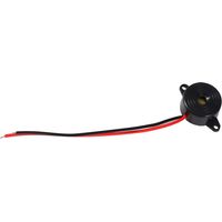 Avertisseur sonore électronique piézoélectrique 3-24 V, son continu, longueur de câble 100 mm