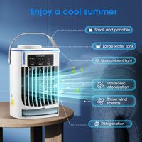 Climatiseur Mobile ,500ml Rafraîchisseur d’Air ,3 Vitesses,3 Modes de Brume, Mini Clim Portative pour Pièce et Extérieur,Nuage Blanc