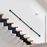 Handrails for Stairs Handrail 8ft Outdoor Handrail Anti-Rust for Bathrooms, Staircases, Villas, Lofts