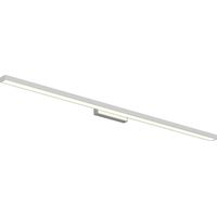 Lindby – Applique murale LED Alenia 120 cm – Aluminium chromé – Éclairage blanc chaud pour salle de bain – Lumière uniforme au-dessus du miroir