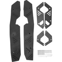 1 paire de repose-pieds de moto, coussinet de pédale gauche droite antidérapant, plaque de repose-pieds élégante et robuste pour ADV160 noir.