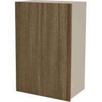 Mueble de cocina alto con una puerta en gris cream y nogal noceto. 90 cm(alto)60 cm(ancho)35 cm(largo)