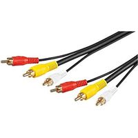 cavo collegamento audio video composito 3 rca video rg 59 10 mt