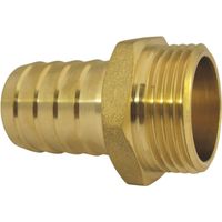 AquaCraft Schlauchtülle 1 1/2 Zoll Außengewinde 1001000091 Schlauchstutzen 1 1/2 Zoll = 47,8mm 38mm, messing
