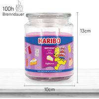 Bougie parfumee grand pot en verre parfum sucre