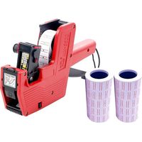 8 Digits Price Tag Machine Handheld Price Labeller Label Date Maker Pricing with 10pcs Price Labels