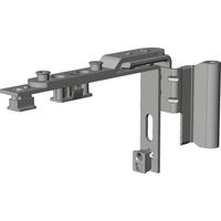 Winkhaus DL.C.ET.20-13.RS.WS Drehlager, Fensterbeschlag, Scharnier, Drehhemmung, Justierung, Stahl verzinkt, weiß, rechts, 130 kg Belastung, für Holz Kunststoff Aluminium